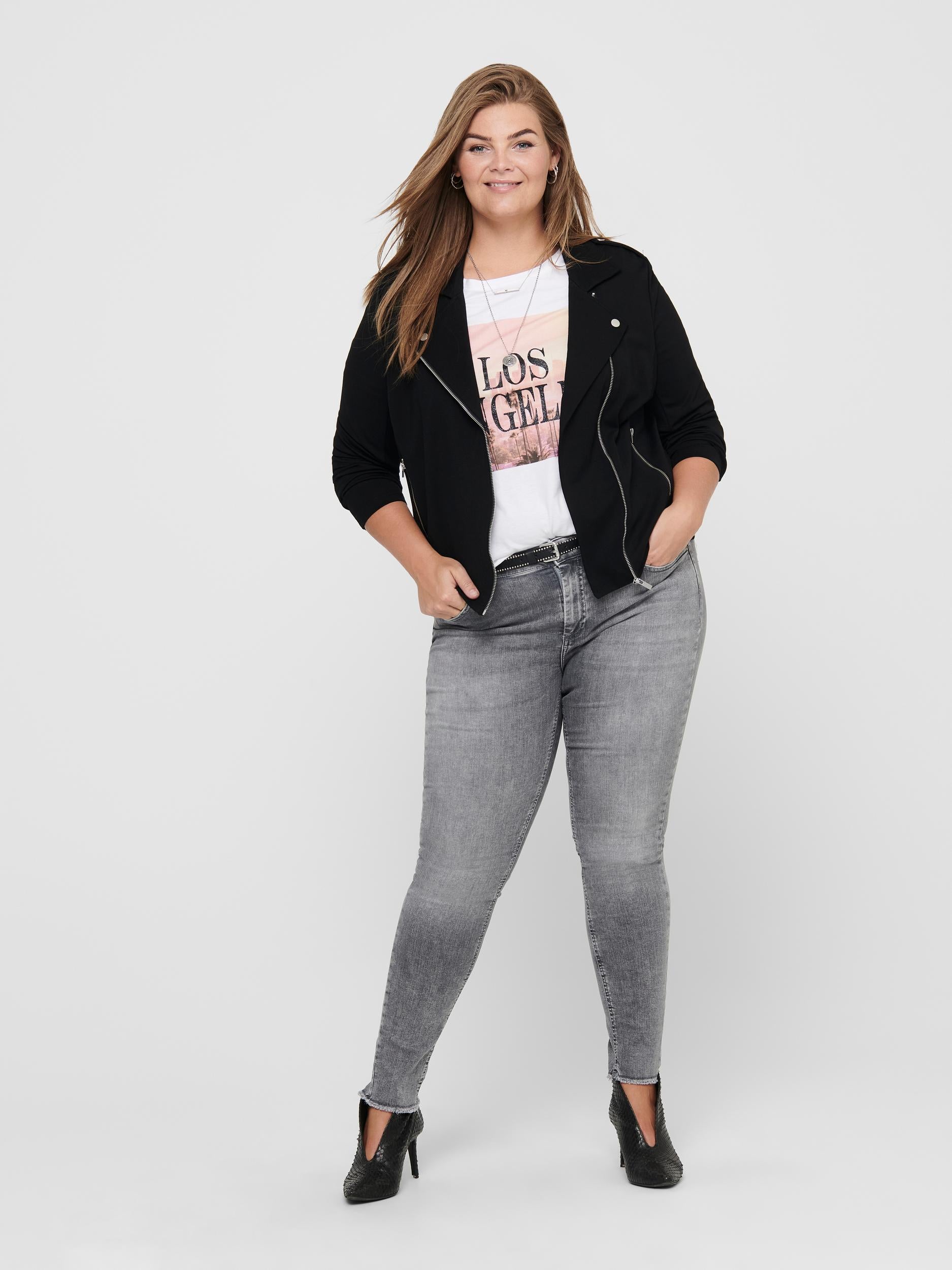 Only Carmakoma Jersey Biker Jacket