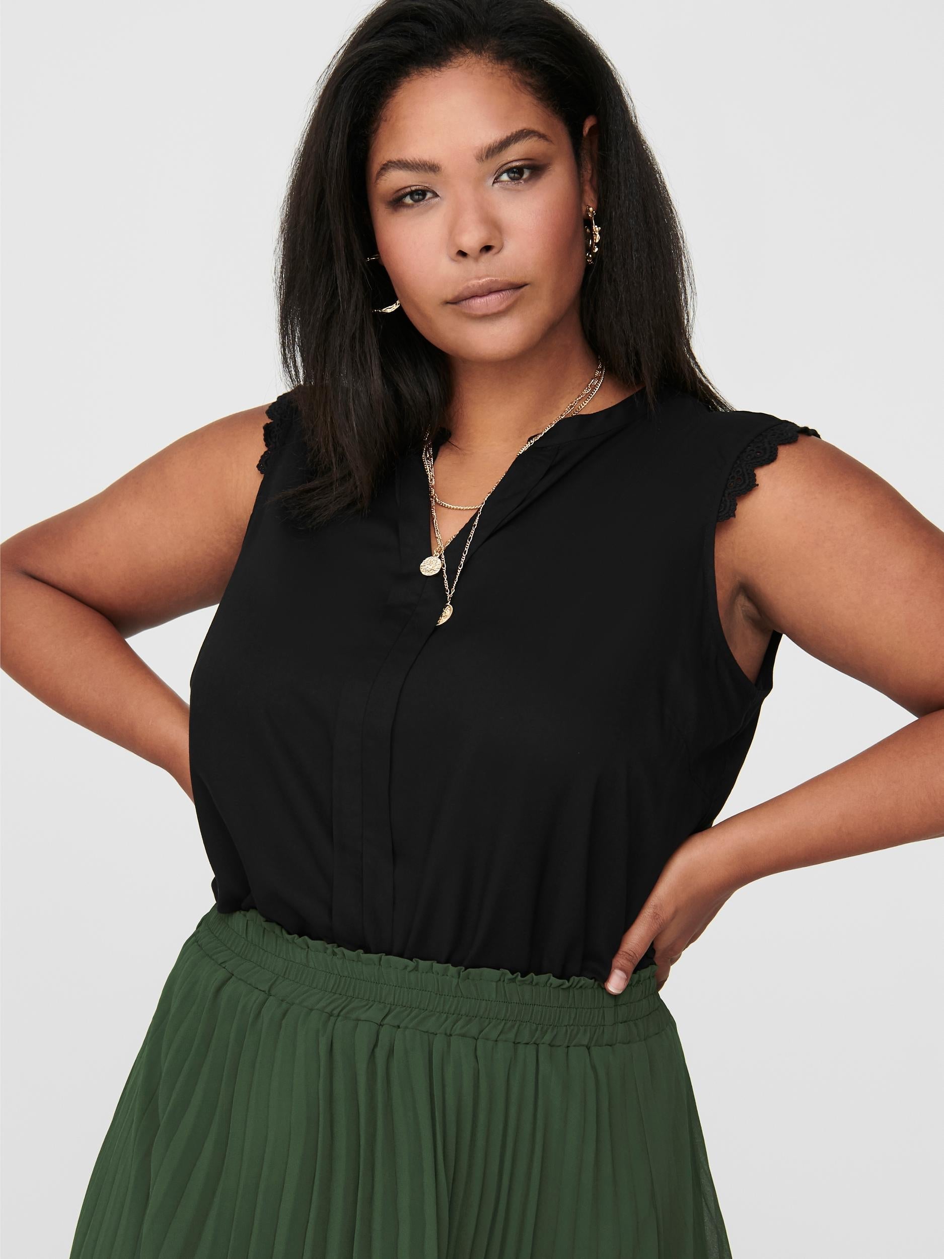 Only Carmakoma Carmumi Blouse in Black