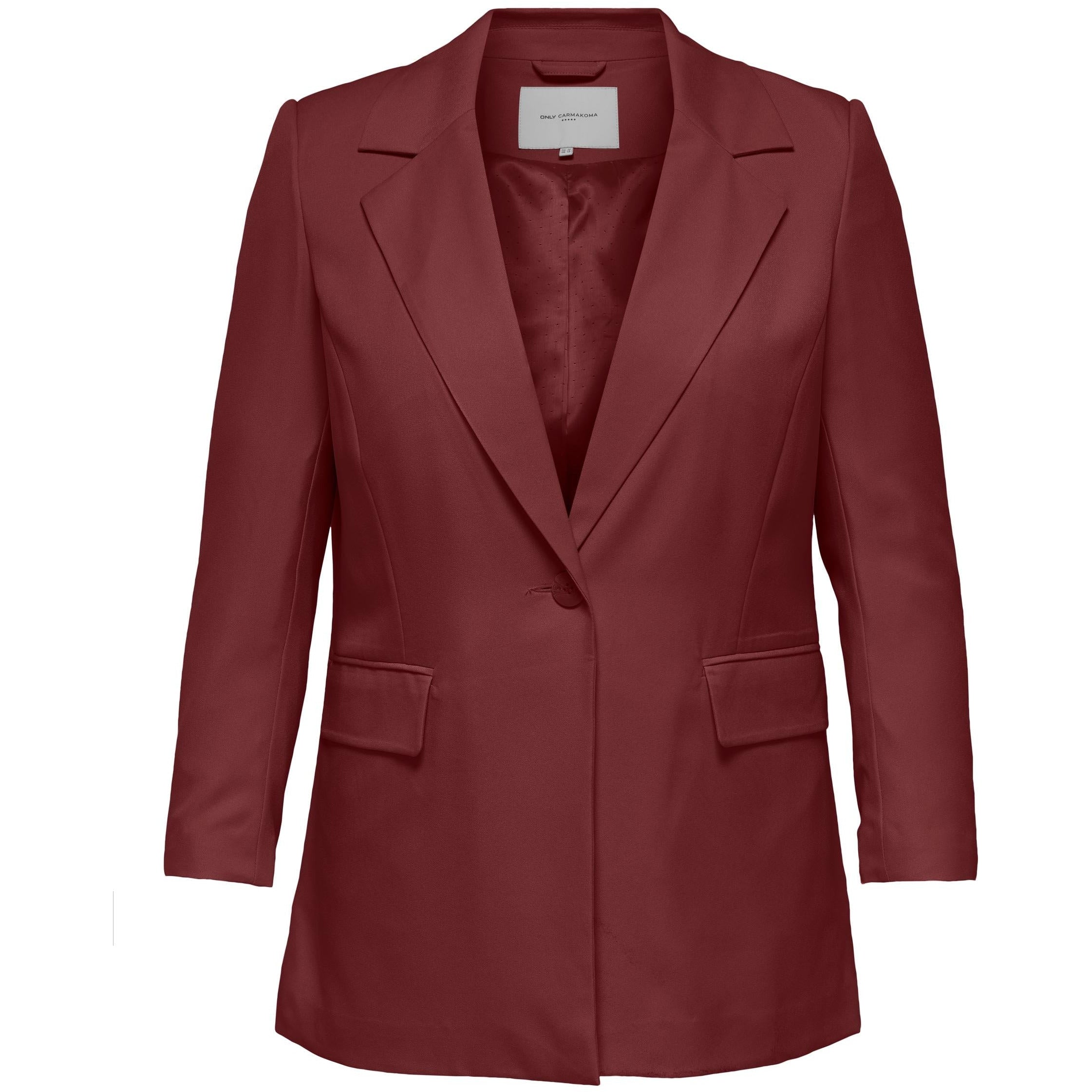 Only Carmakoma Blazer in Spiced Apple - Wardrobe Plus