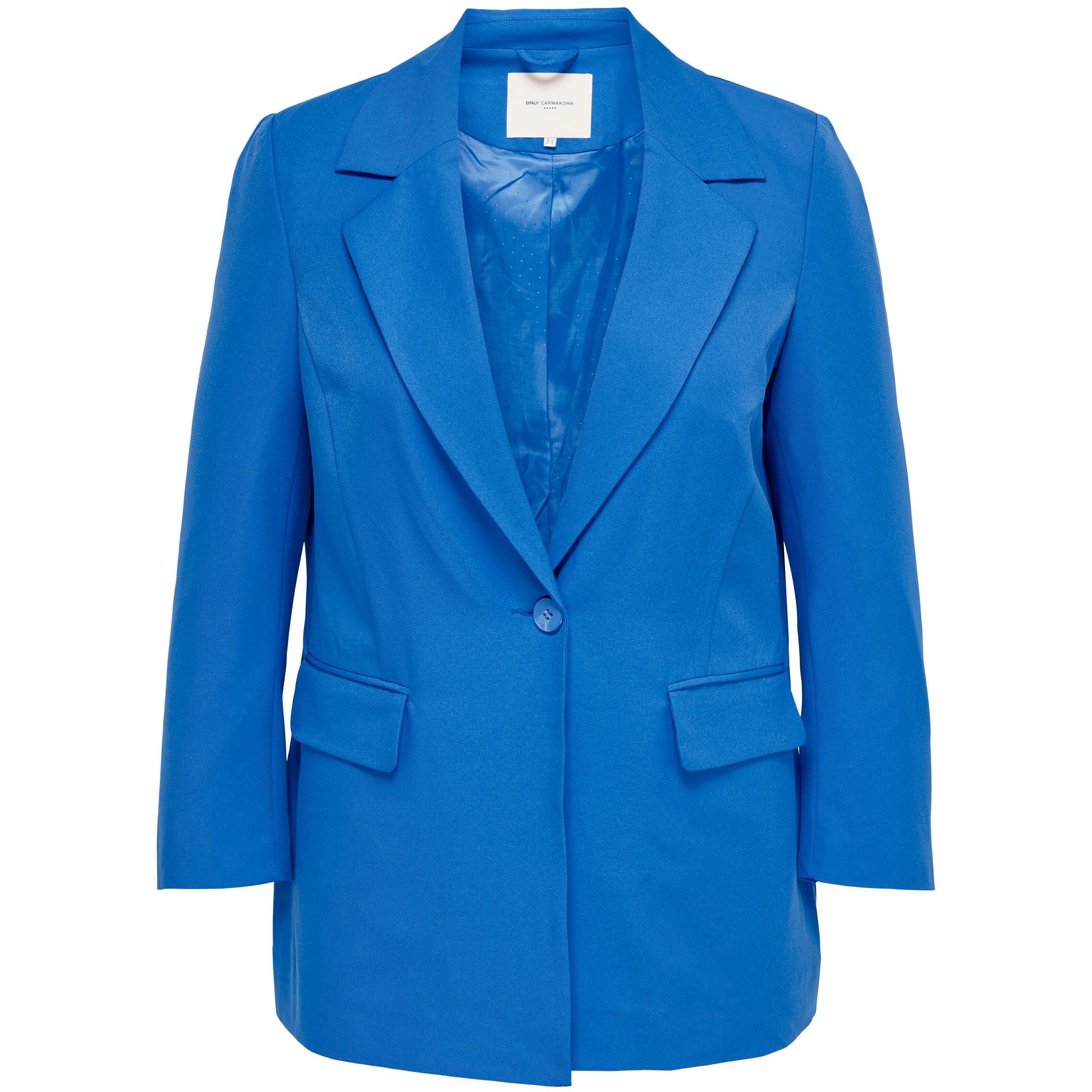 Only Carmakoma blazer in Blue - Wardrobe Plus