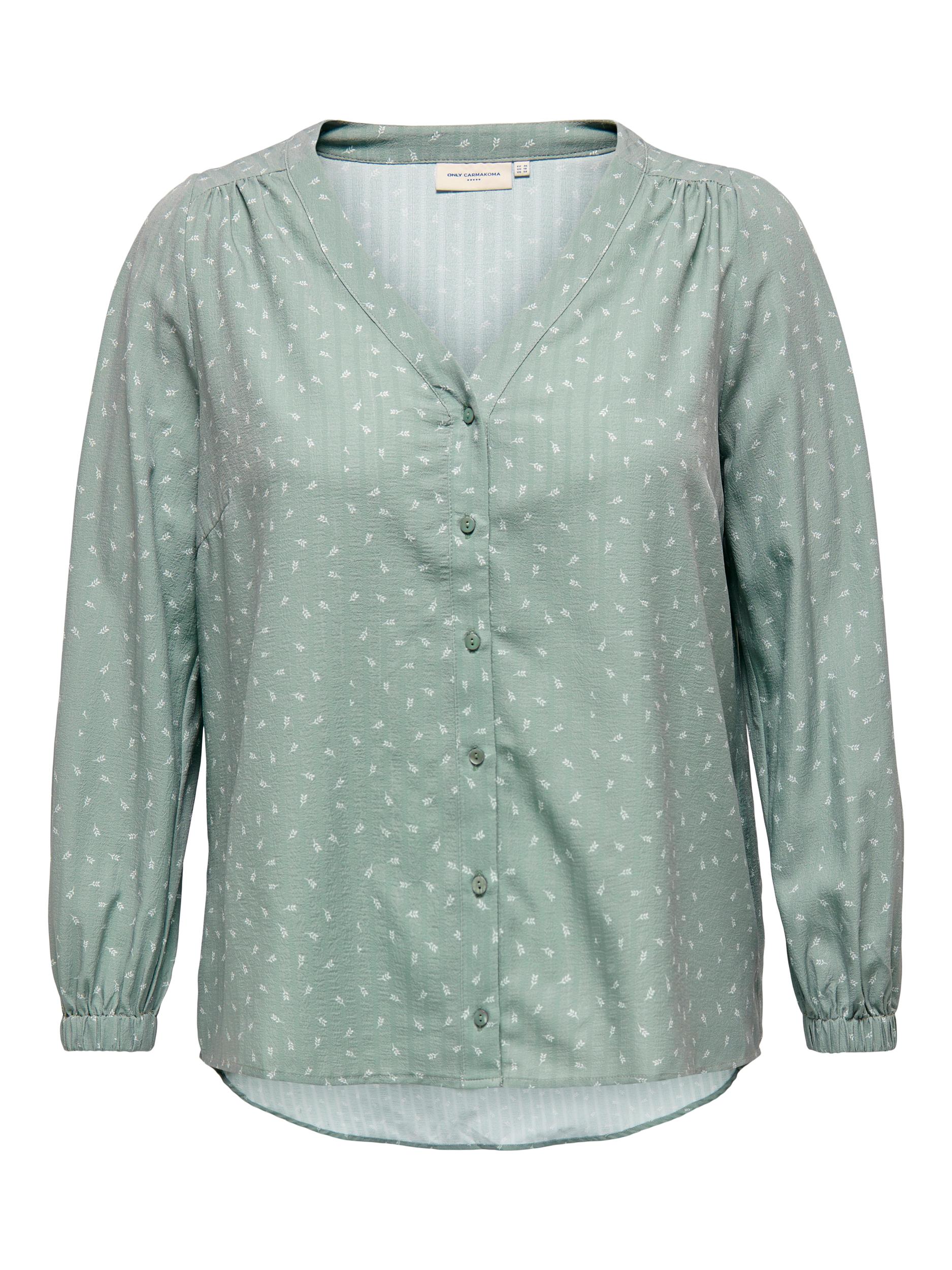 Only Carmakoma Nikolama Shirt in Sage