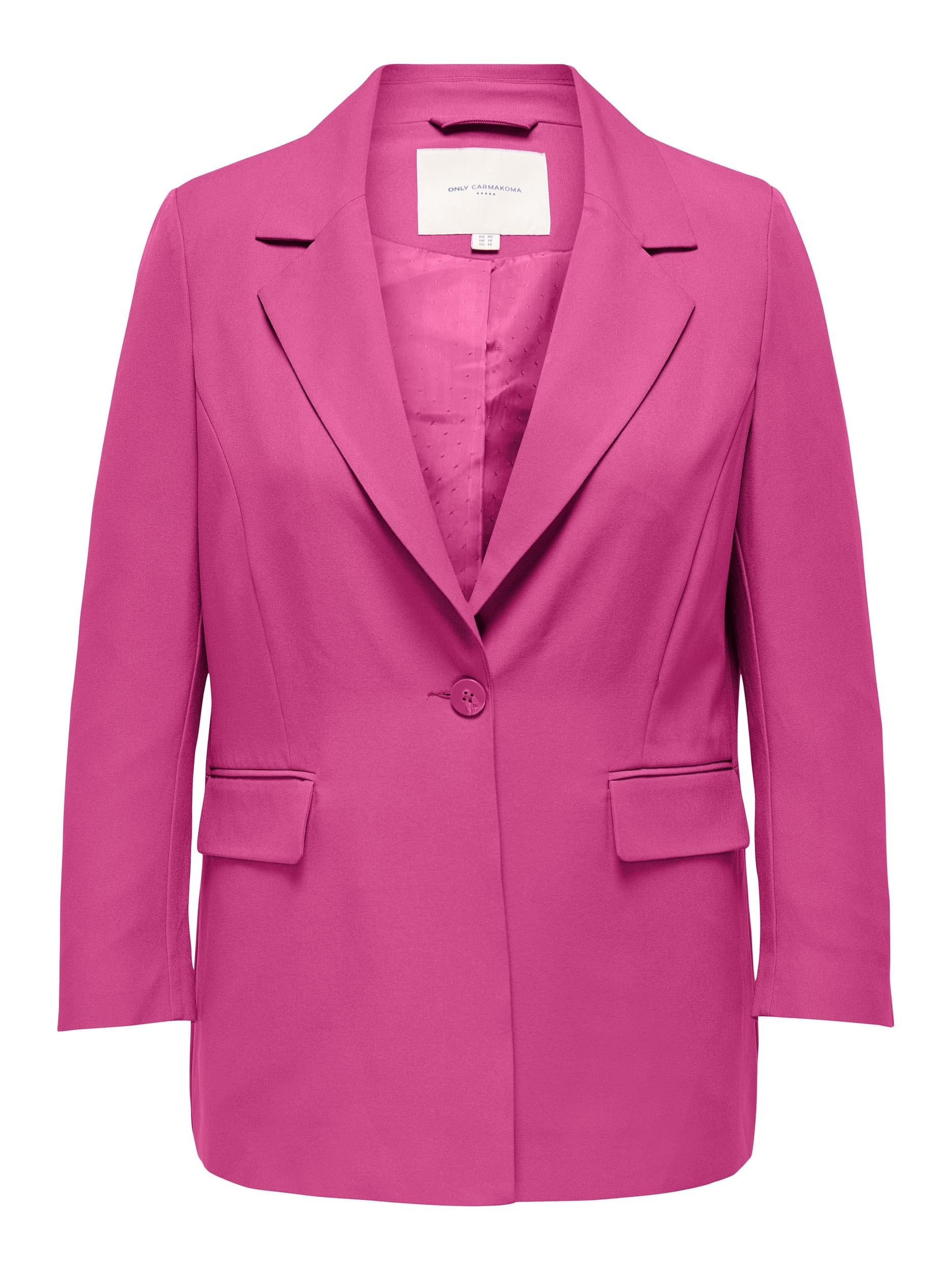 Only Carmakoma Blazer in Pink - Wardrobe Plus