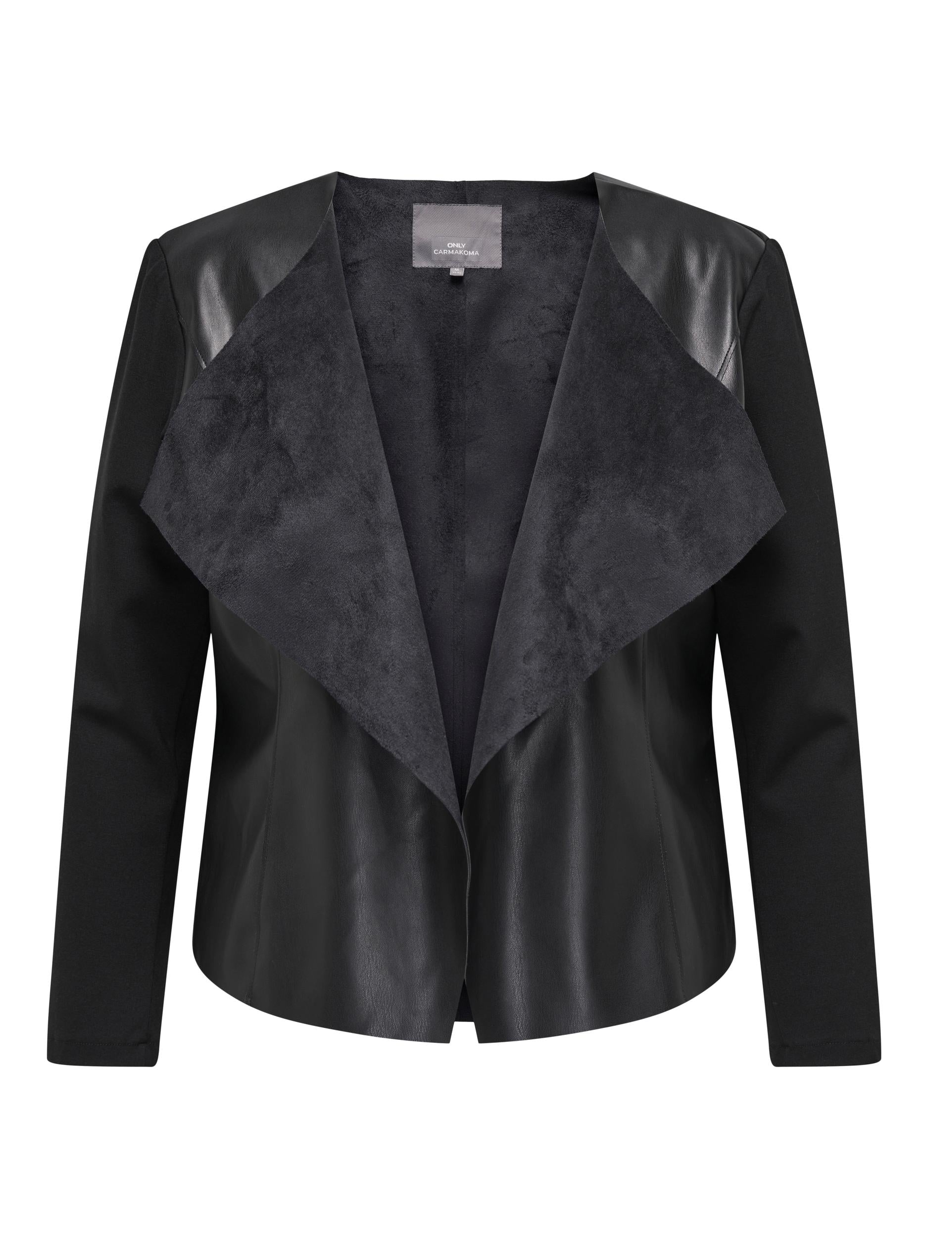 Only Carmakoma Leather Look Jacket