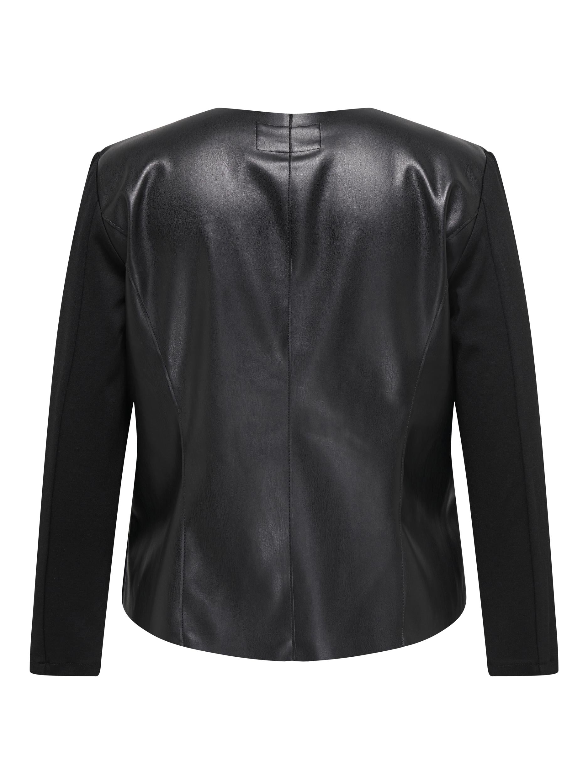 Only Carmakoma Leather Look Jacket