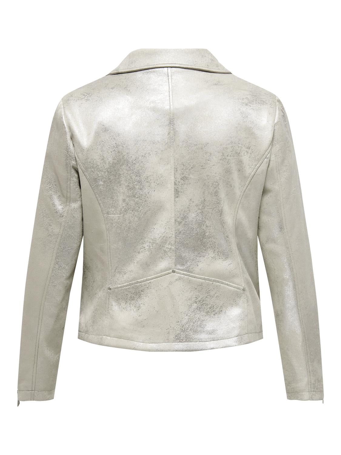 Only Carmakoma Silver Biker Jacket