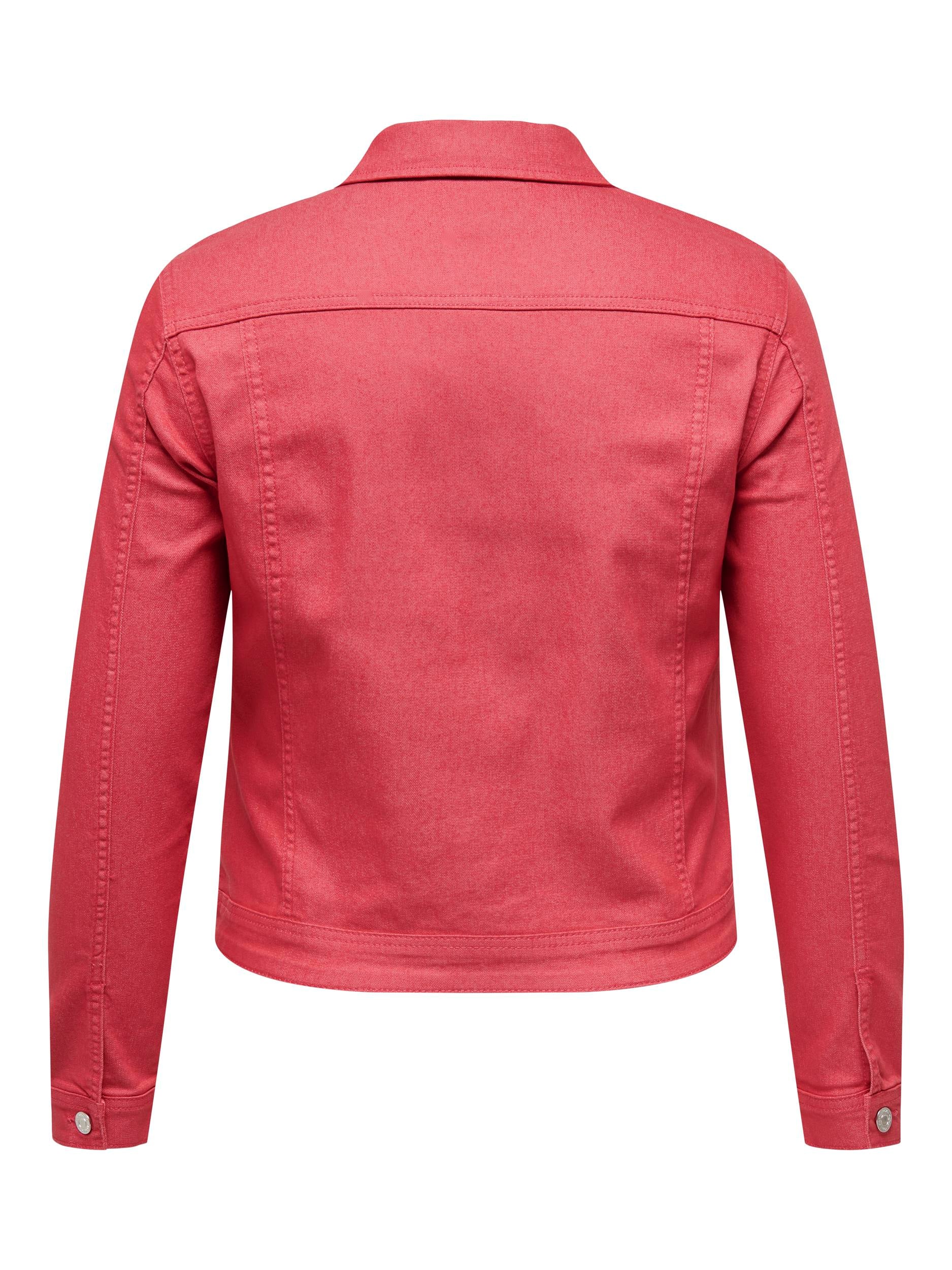 Only Carmakoma Denim Jacket in Red