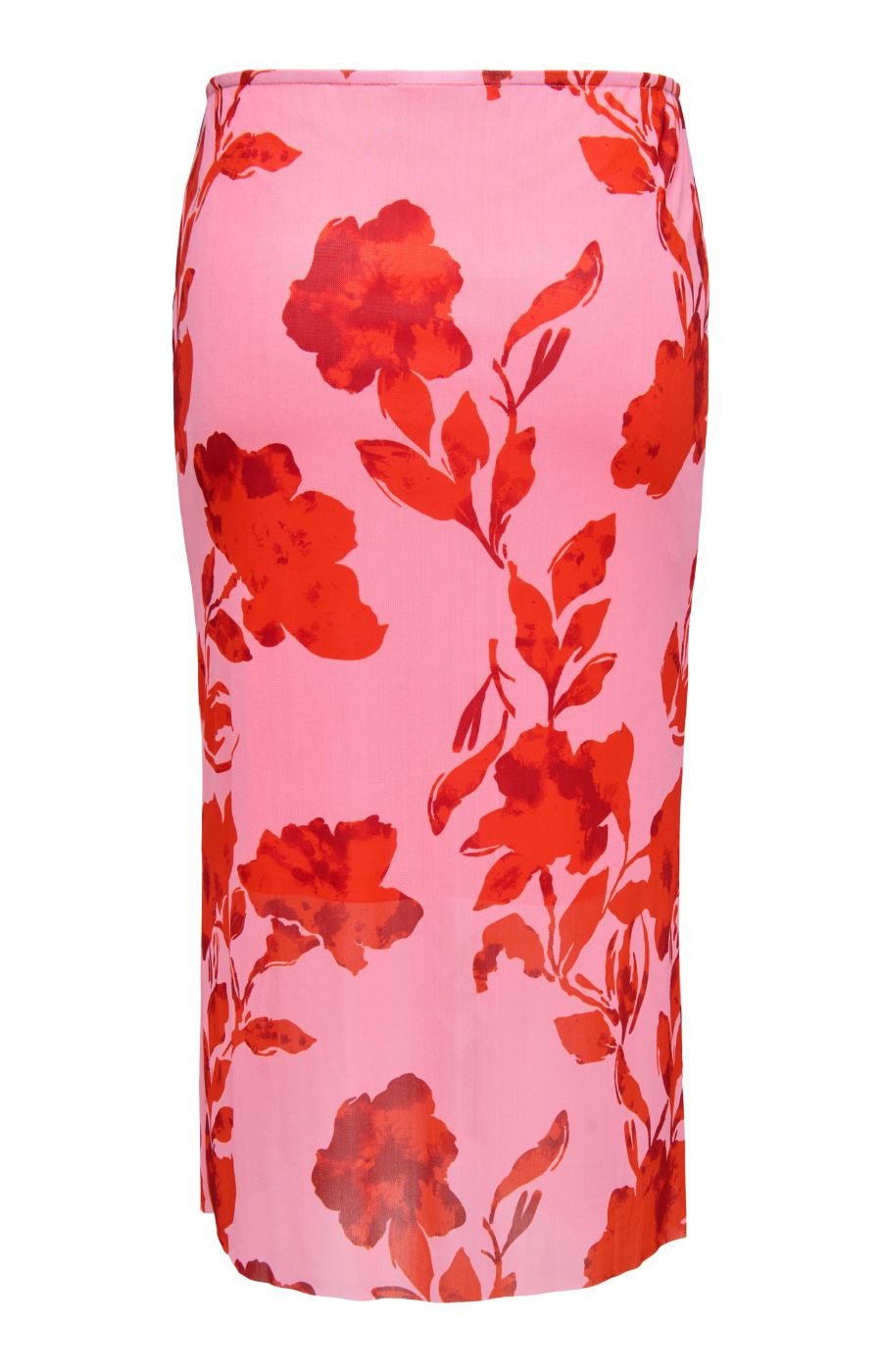 Only Carmakoma Carti Skirt - Pink, Red Floral Print