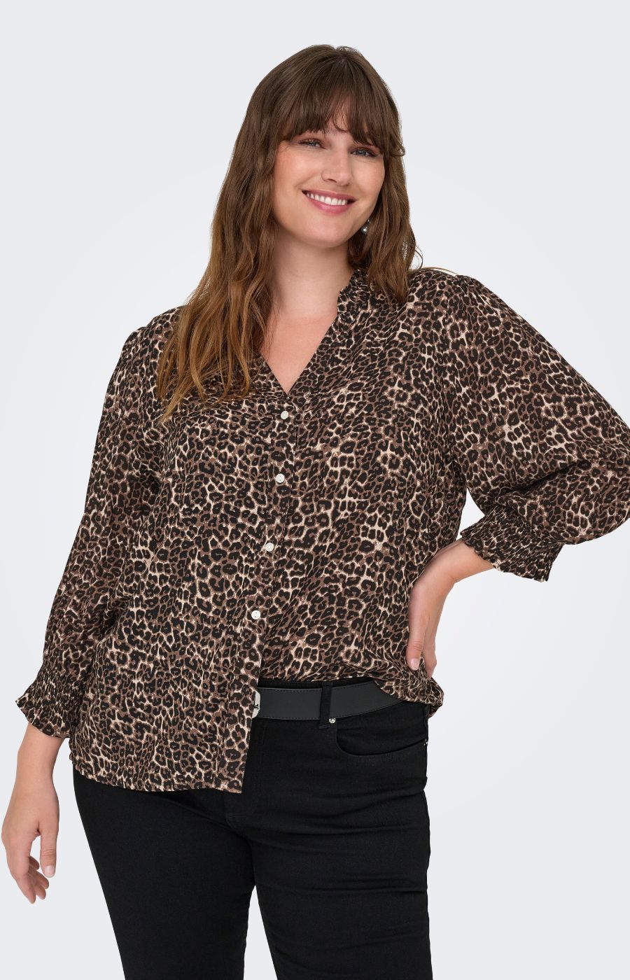 Only Carmakoma Raya Shirt in Leopard