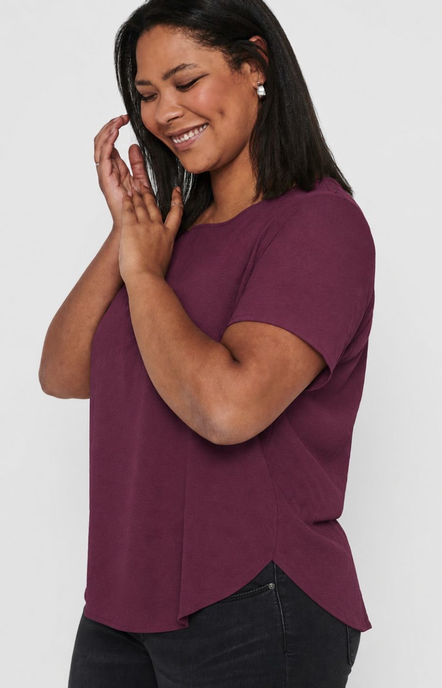Only Carmakoma Vica Blouse in Fig