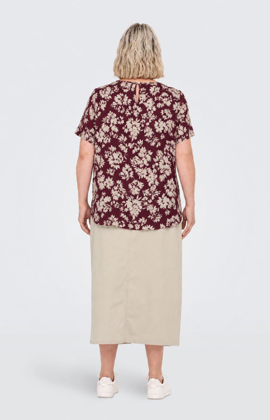 Only Carmakoma Vica Blouse in Fig Sunset