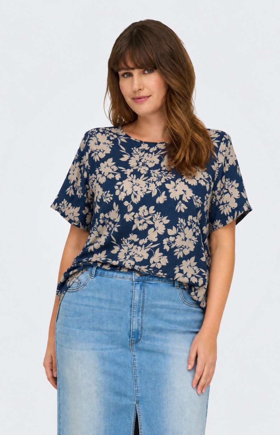 Only Carmakoma Vica Blouse in Navel Sunset