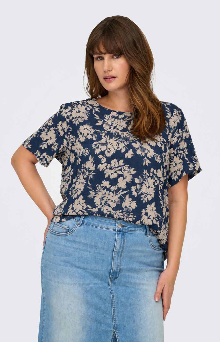 Only Carmakoma Vica Blouse in Navel Sunset