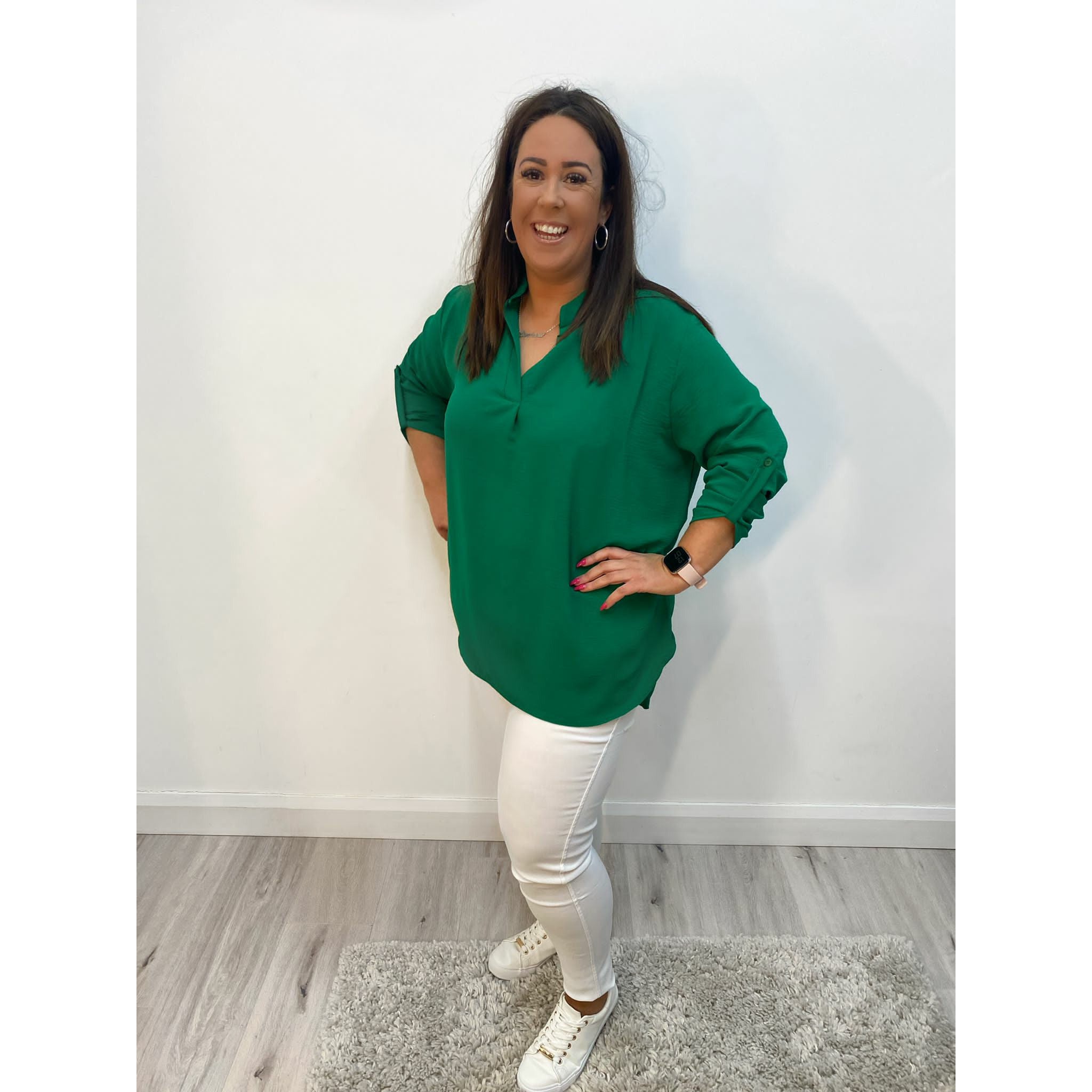 Curvy Trousers in White