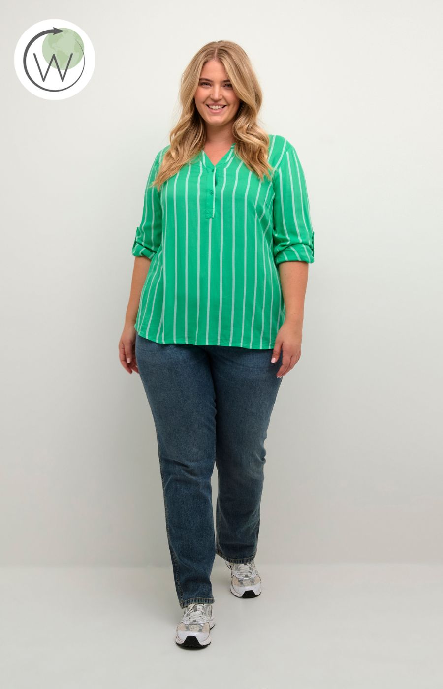 Kaffe Curve Sida Striped Blouse