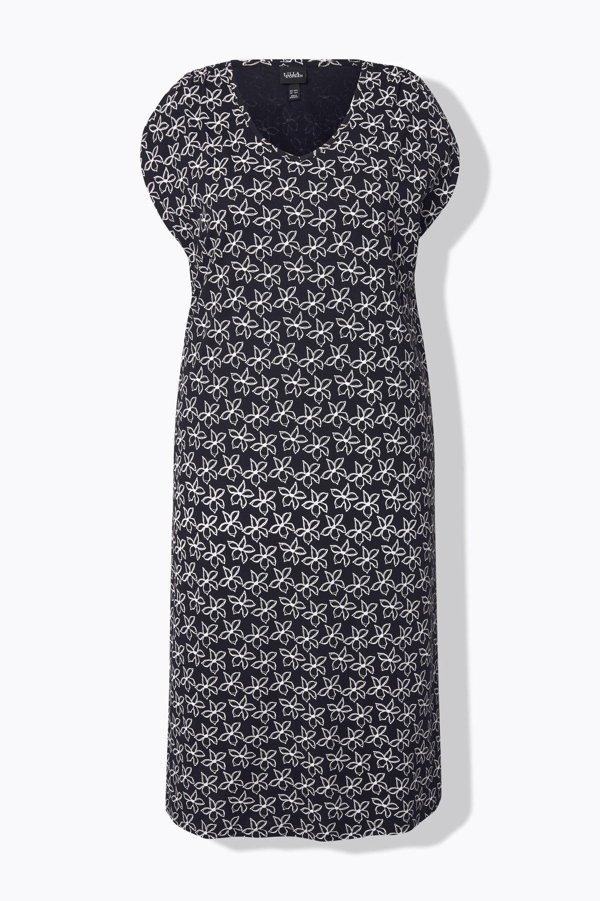 Ulla Popken Black Floral Dress