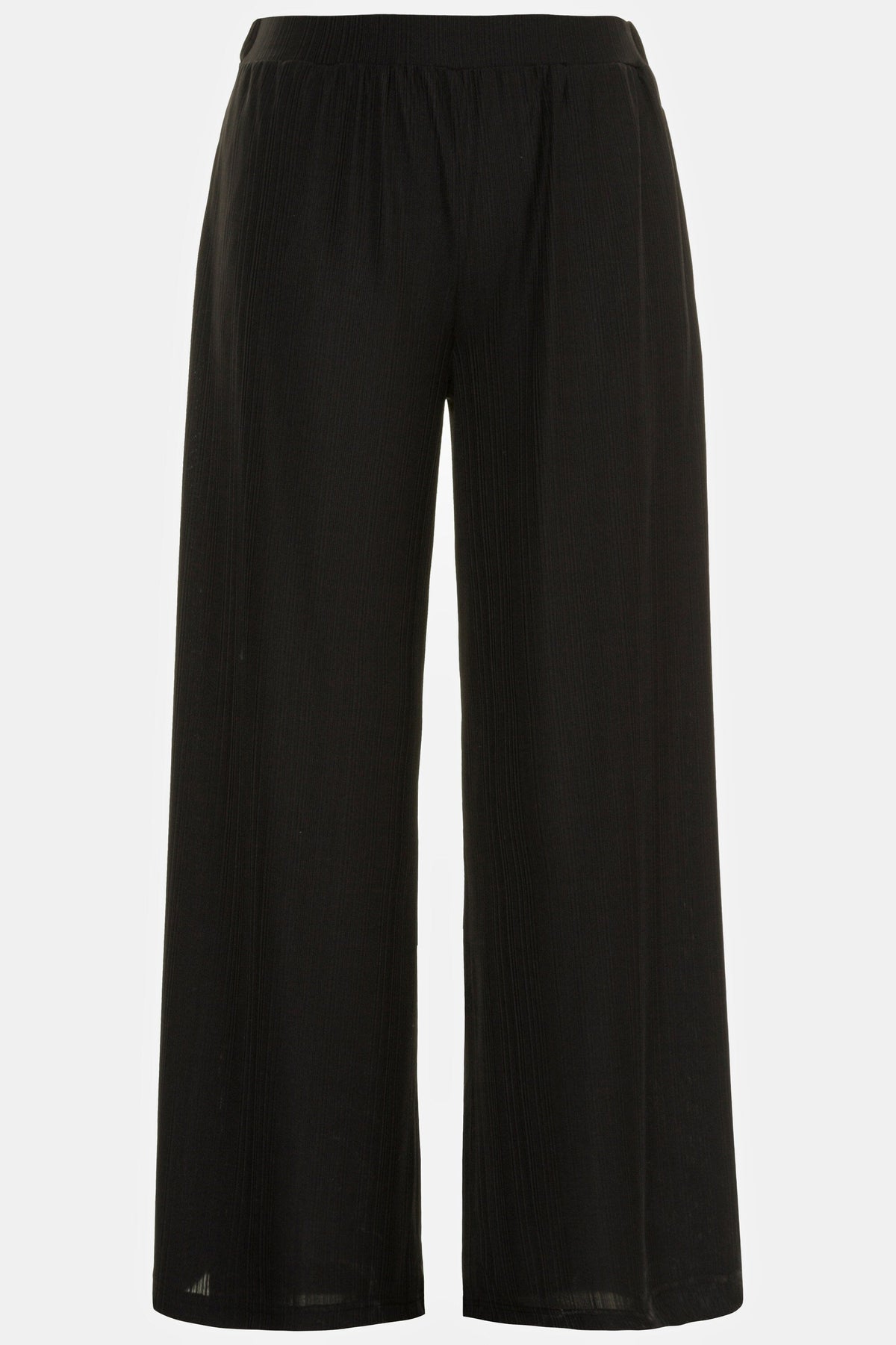 Ulla Popken Black Wide Leg Trousers