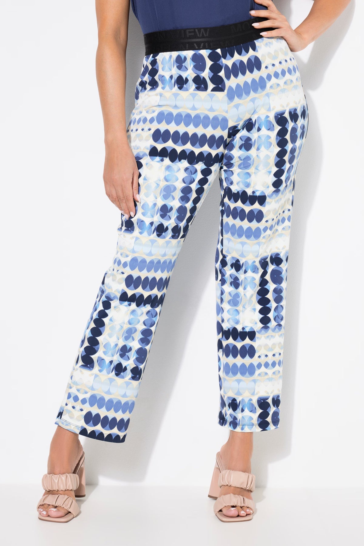 Ulla Popken Blue Circle Trousers