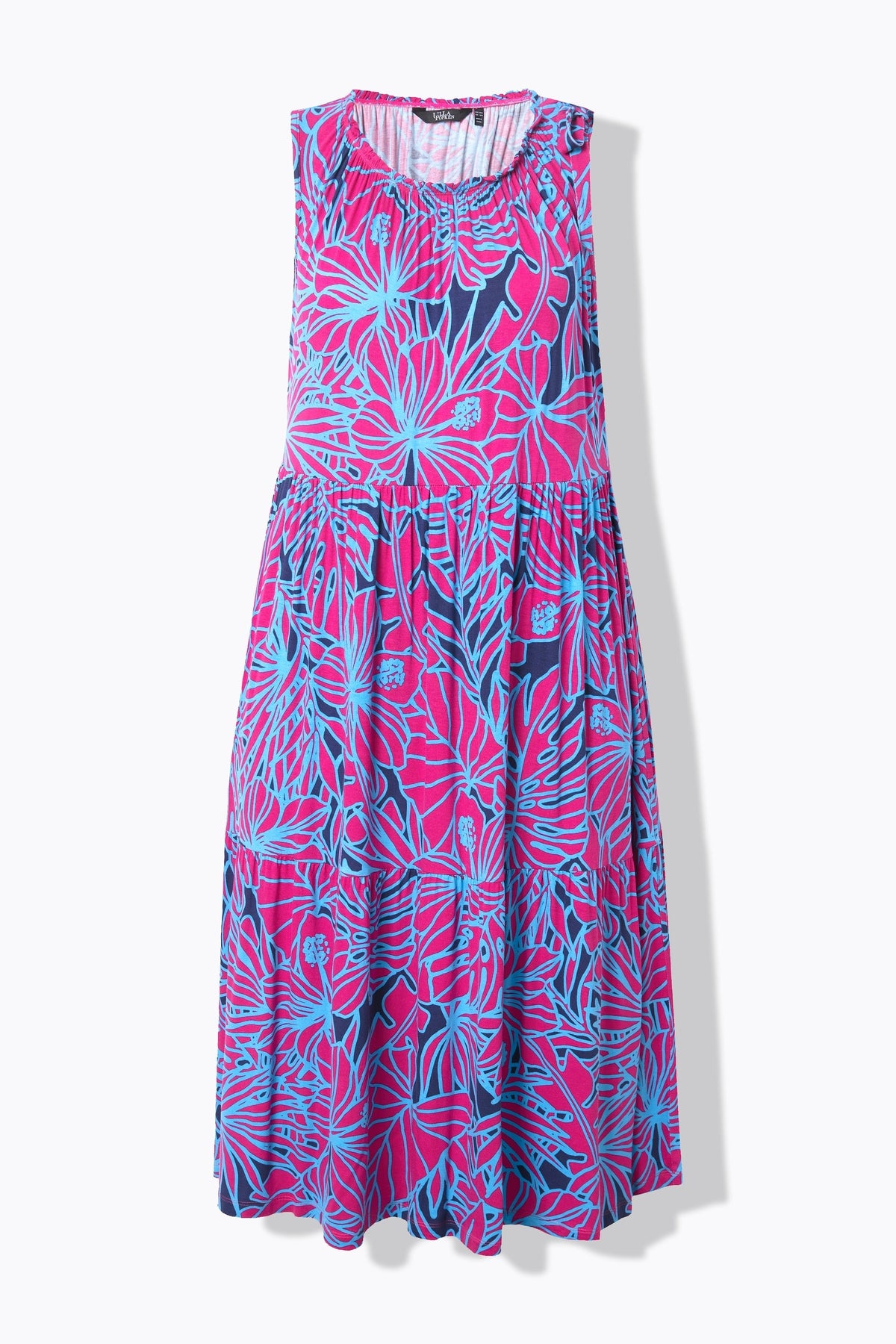 Ulla Popken Jersey Floral Midi Dress