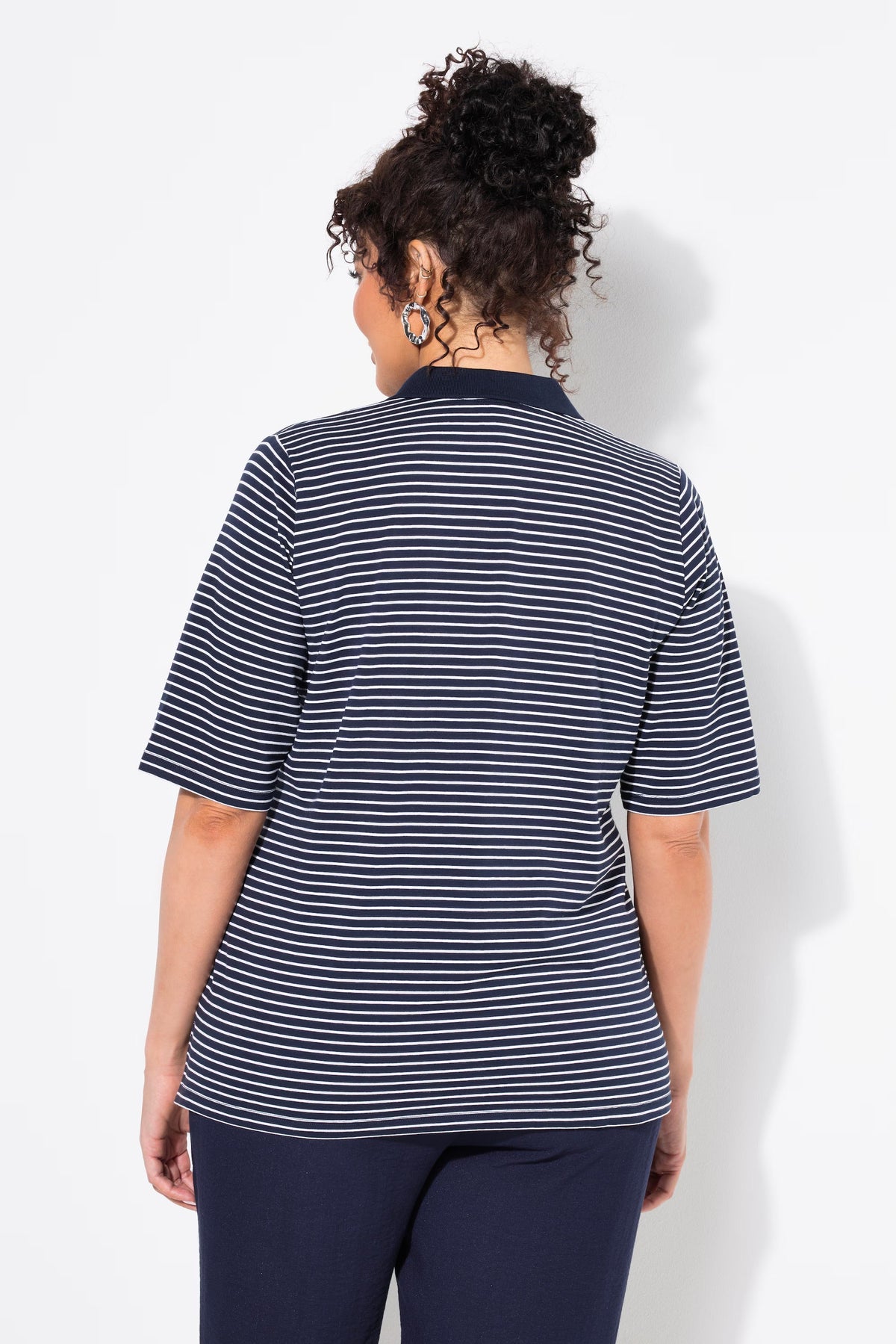 Ulla Popken Striped Navy Shirt