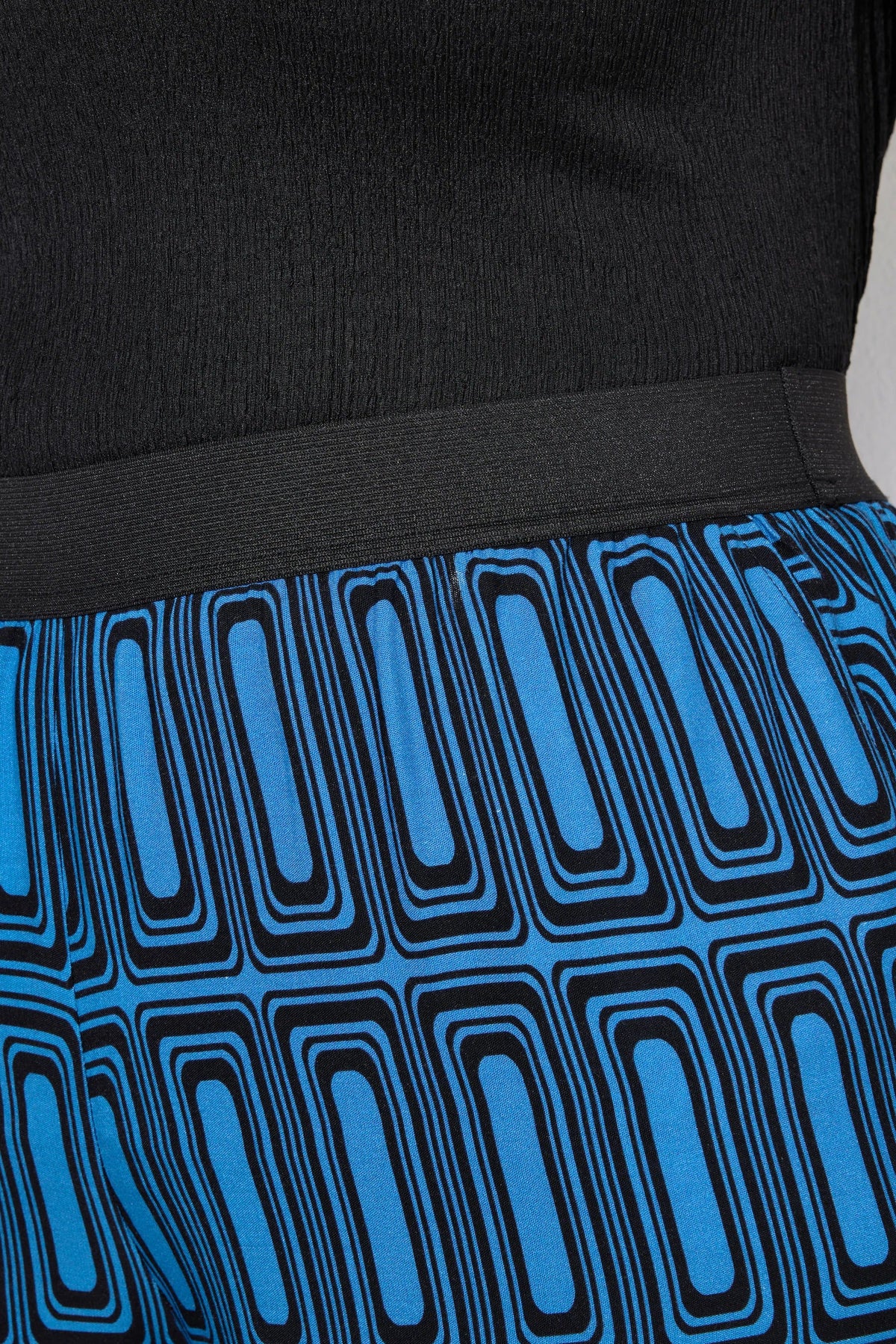 Ulla Popken Wide Leg Trousers in Blue