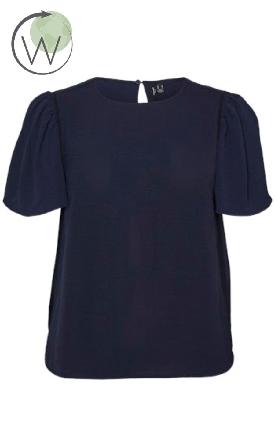Vero Moda Curve Alva Top in Navy