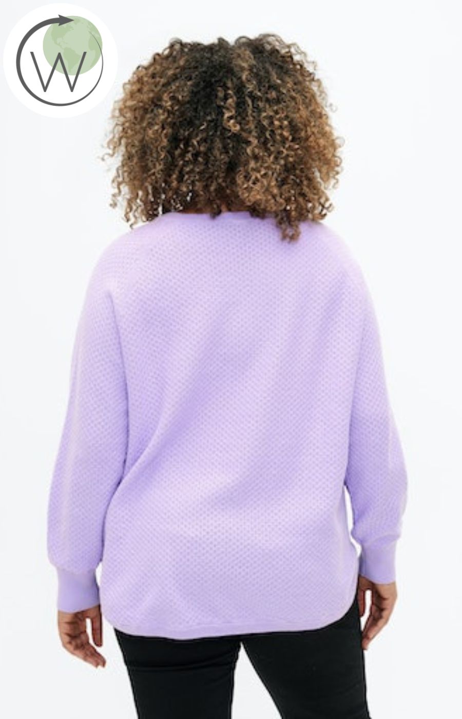 Zizzi Melsa Jumper in Lavender