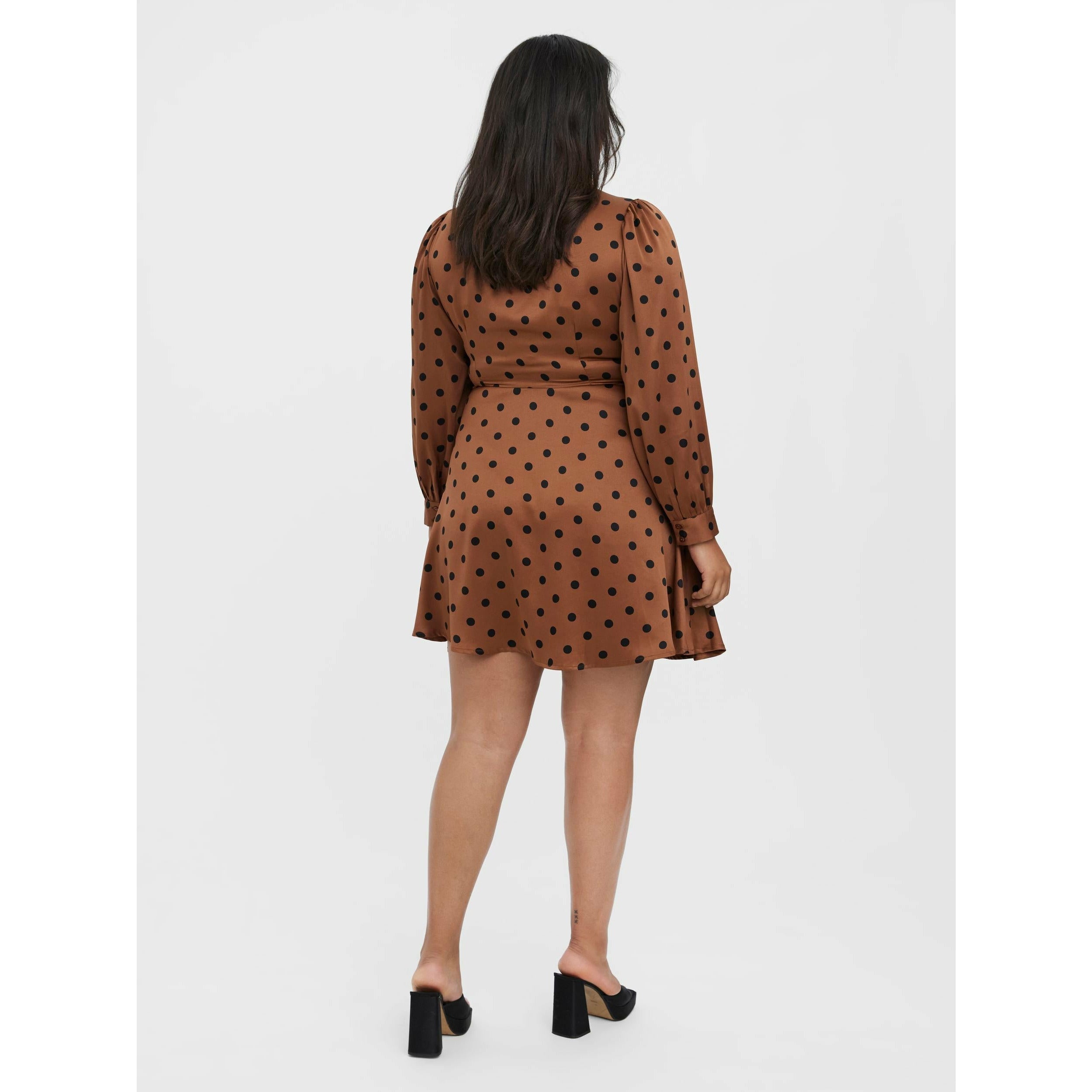 Vero Moda Curve Short Dress in Tan - Wardrobe Plus