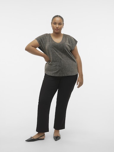 Vero Moda Curve Gold Sparkle Top