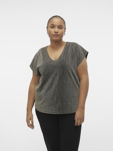 Vero Moda Curve Gold Sparkle Top