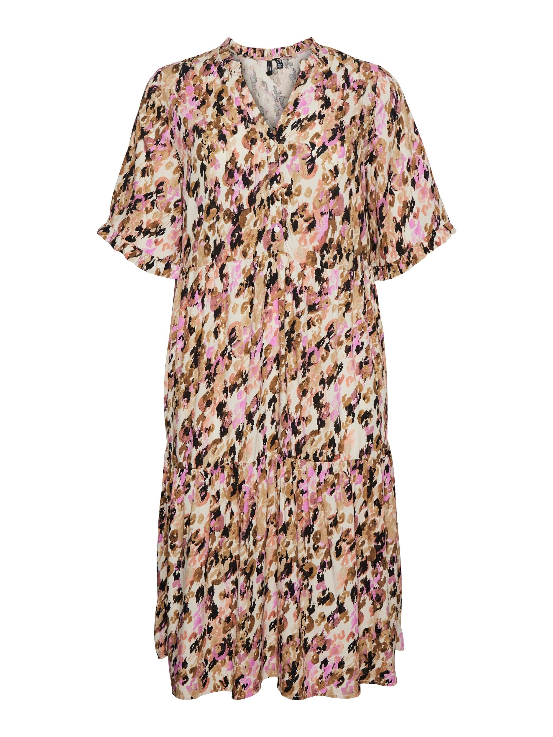 Vero Moda Printed Easy Dress - Wardrobe Plus
