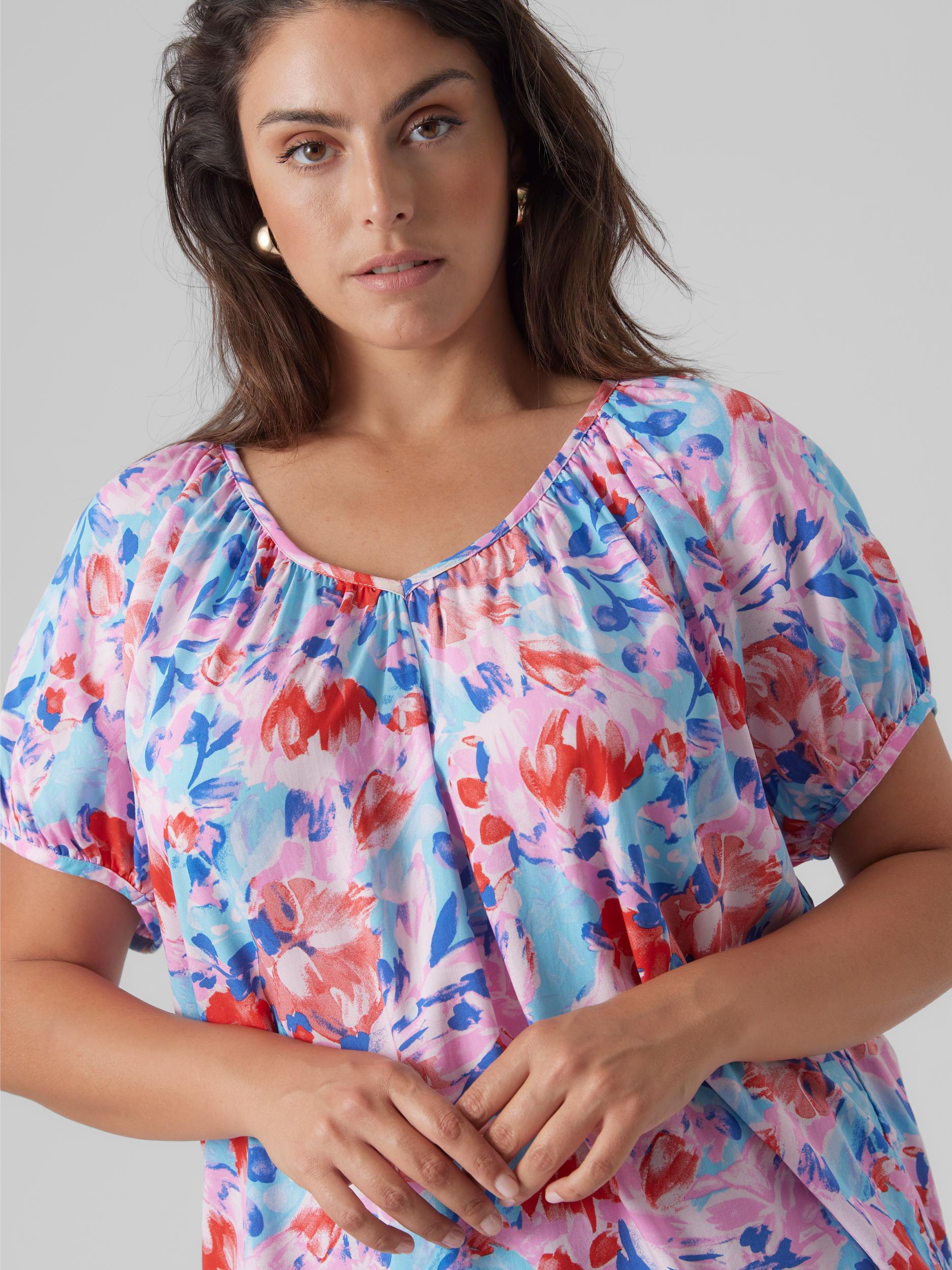 Vero Moda Curve Gia Floral Top