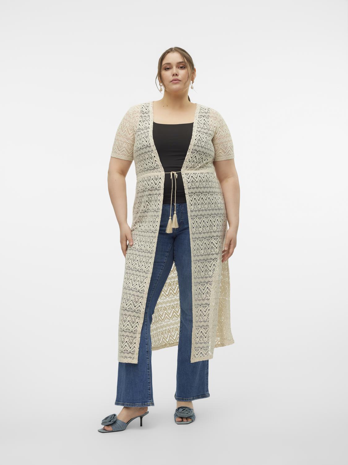 Vero Moda Curve Maya Cardigan in Cream