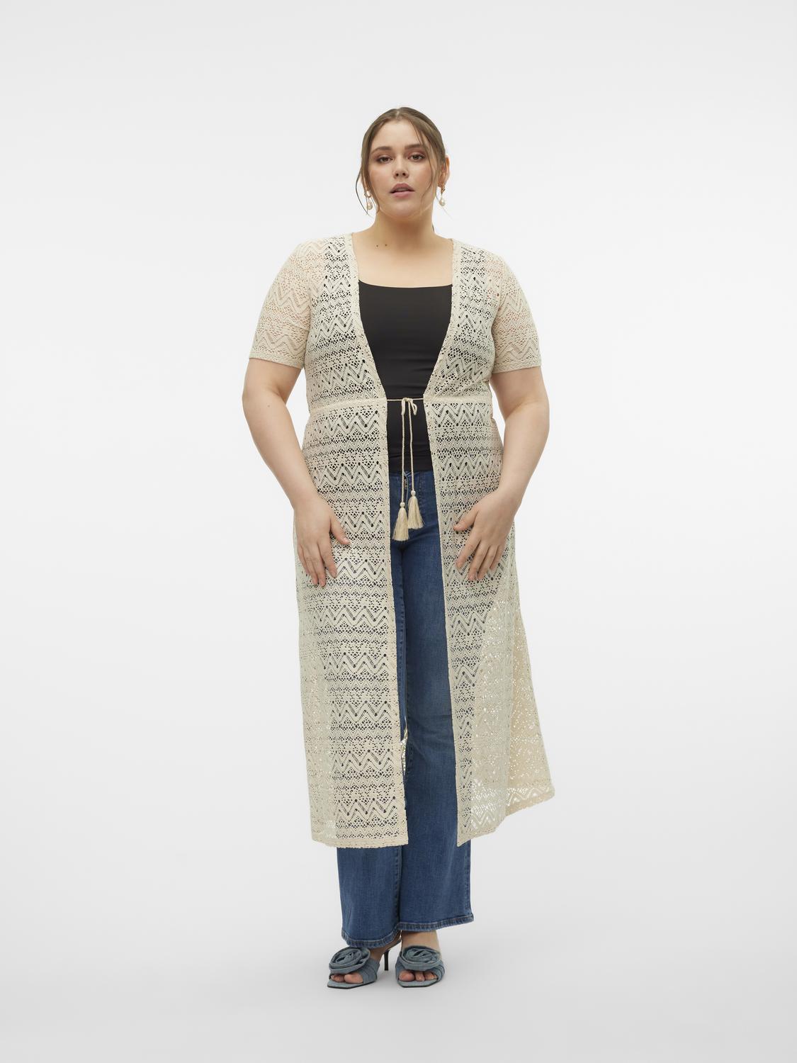 Vero Moda Curve Maya Cardigan in Cream
