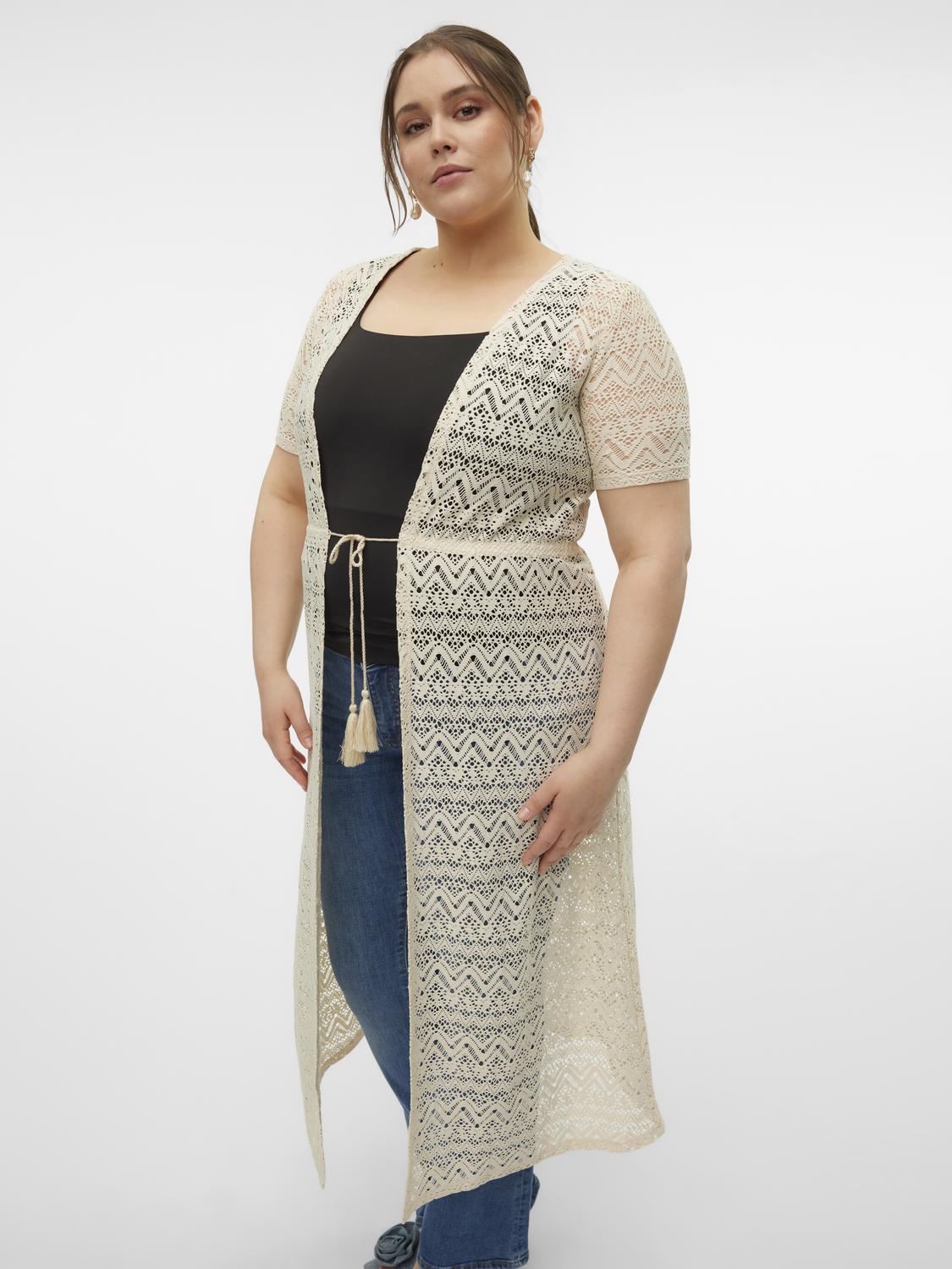 Vero Moda Curve Maya Cardigan in Cream