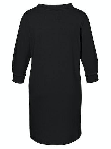 Via Appia Due Black Midi DressVia Appia Due Black Midi Dress