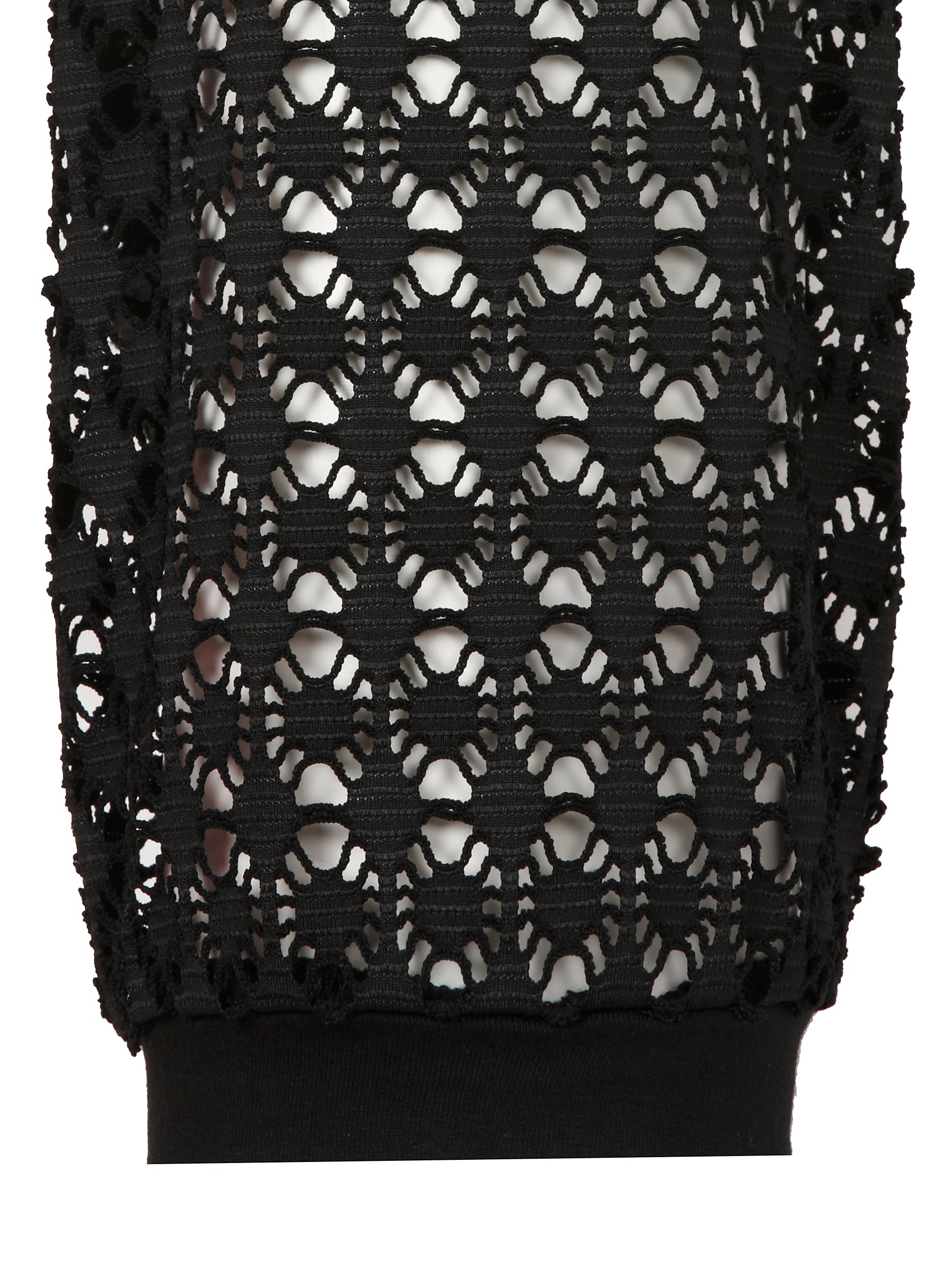 Via Appia Due Black Lace Top