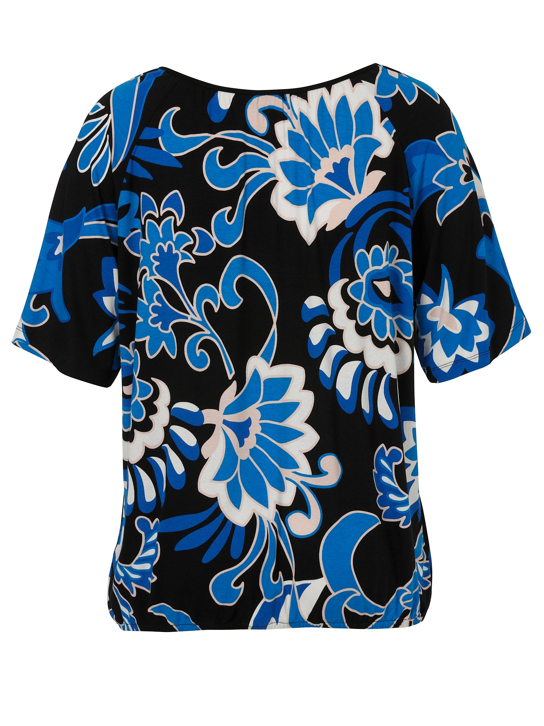 Via Appia Due Printed Easy Top in Blue