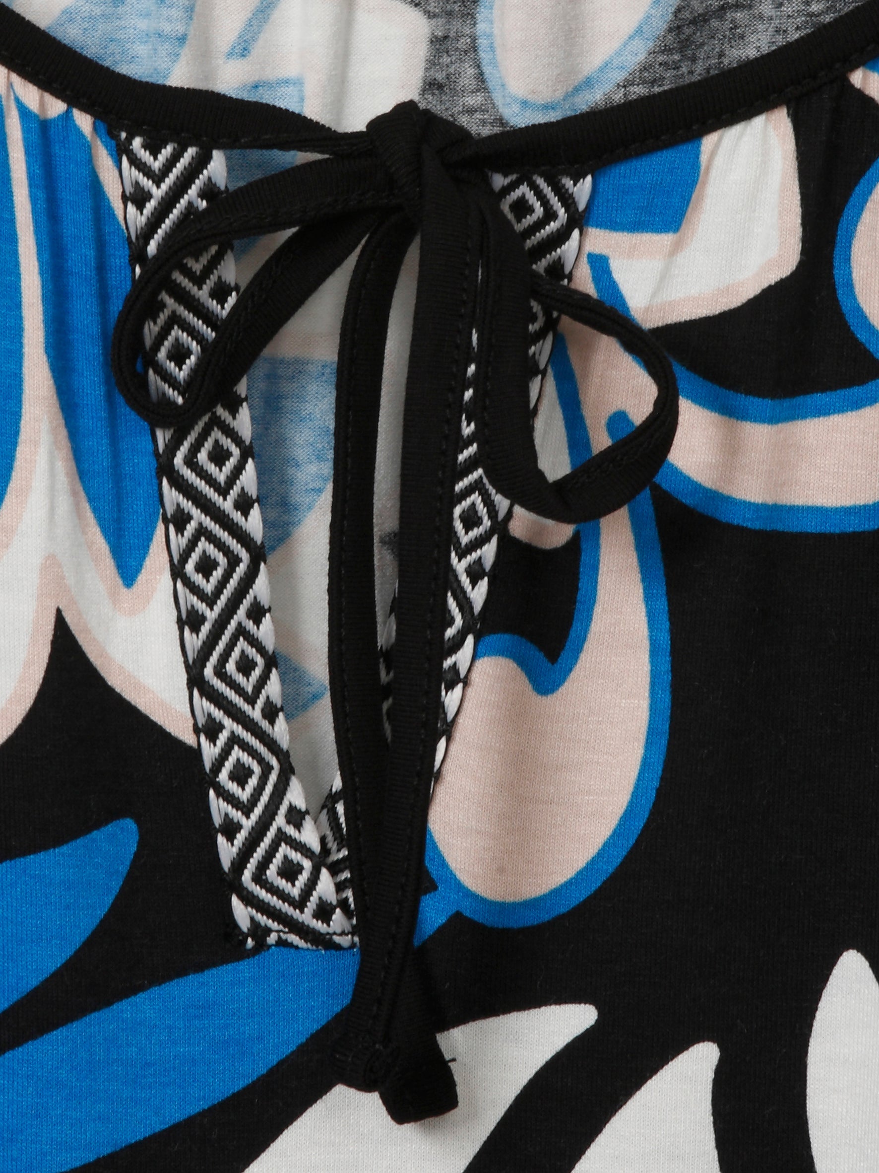 Via Appia Due Printed Easy Top in Blue