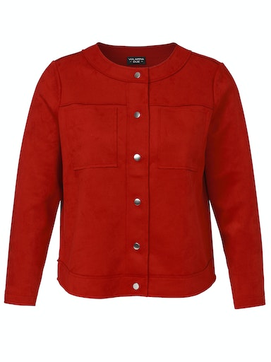 Via Appia Due Faux Suade Jacket