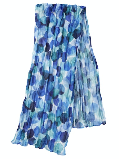 Via Appia Due Crinkled Scarf Blue