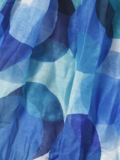 Via Appia Due Crinkled Scarf Blue