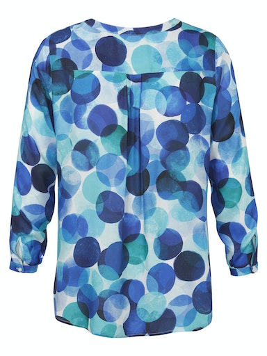 Via Appia Due Bubble V Neck Blouse