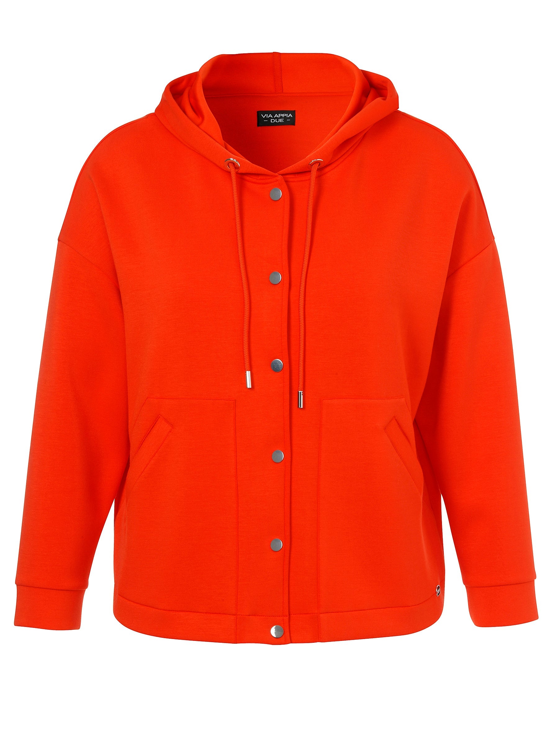 Via Appia Due Hooded Jacket in Orange