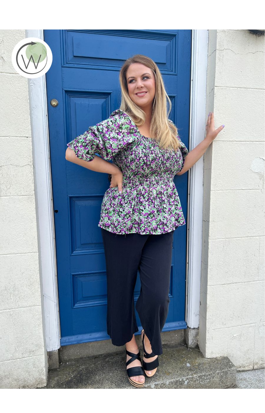 Kaffe Curve Clora Smocked Blouse Info