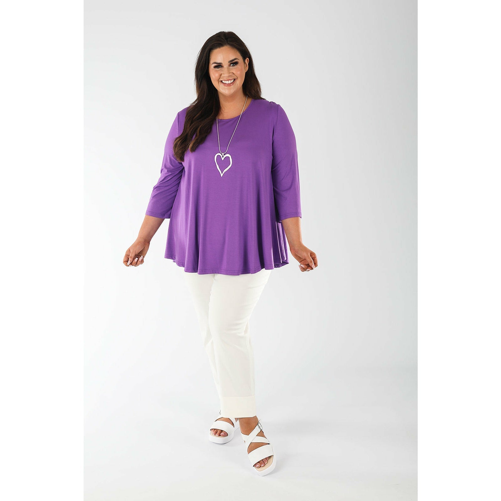 Mellomi Julie Reversible Top in Purple - Wardrobe Plus