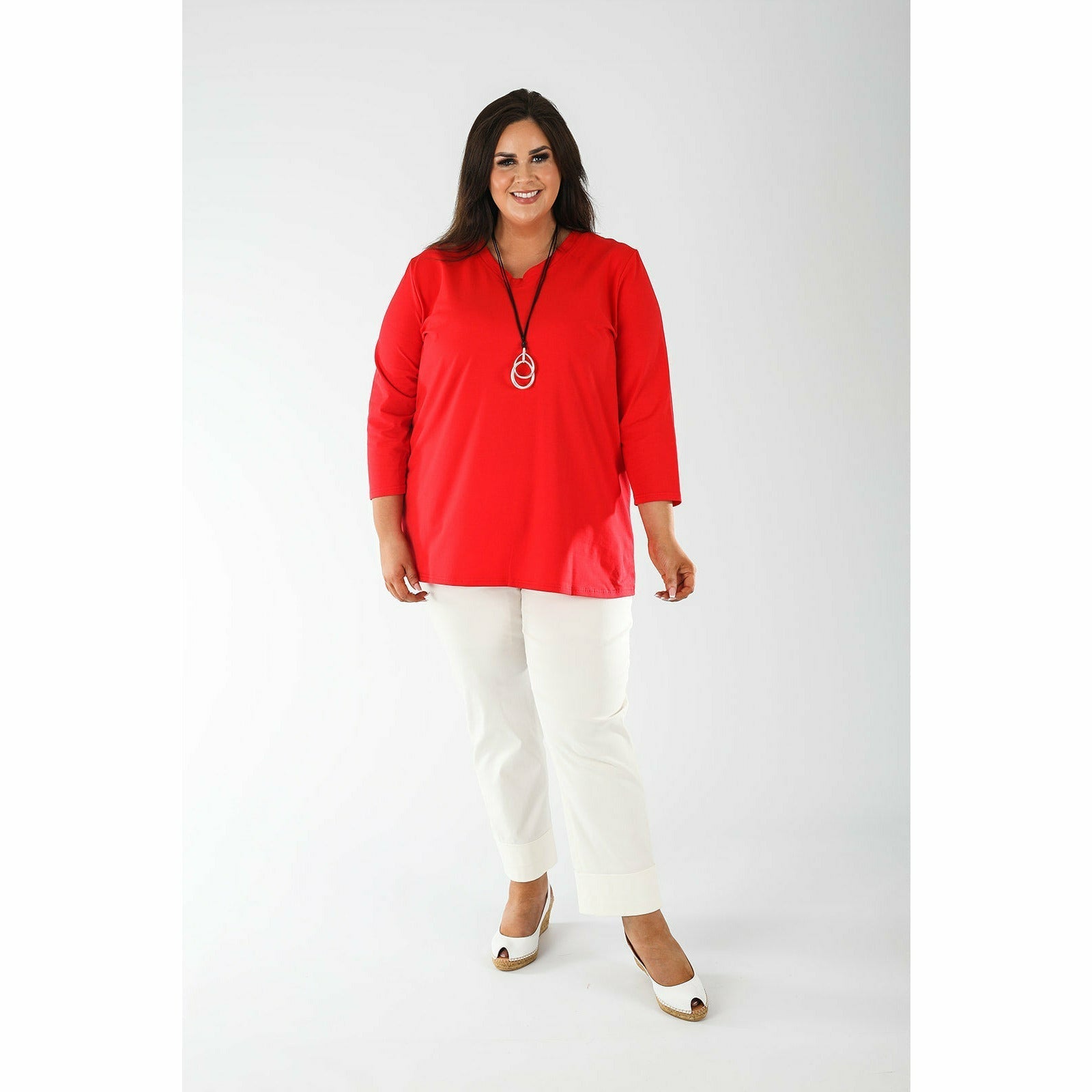 Mellomi Nicola Reversible Top in Red - Wardrobe Plus
