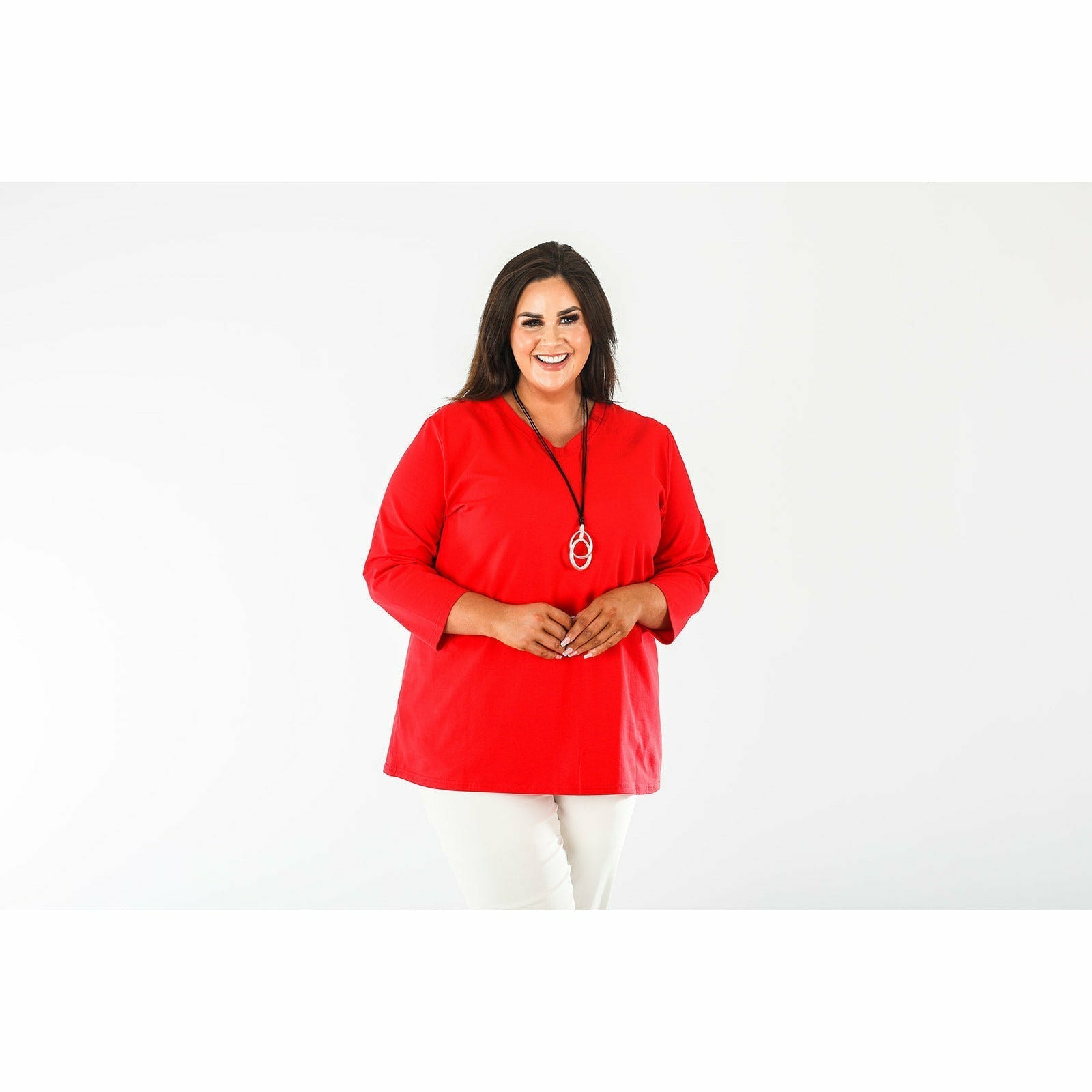 Mellomi Nicola Reversible Top in Red - Wardrobe Plus