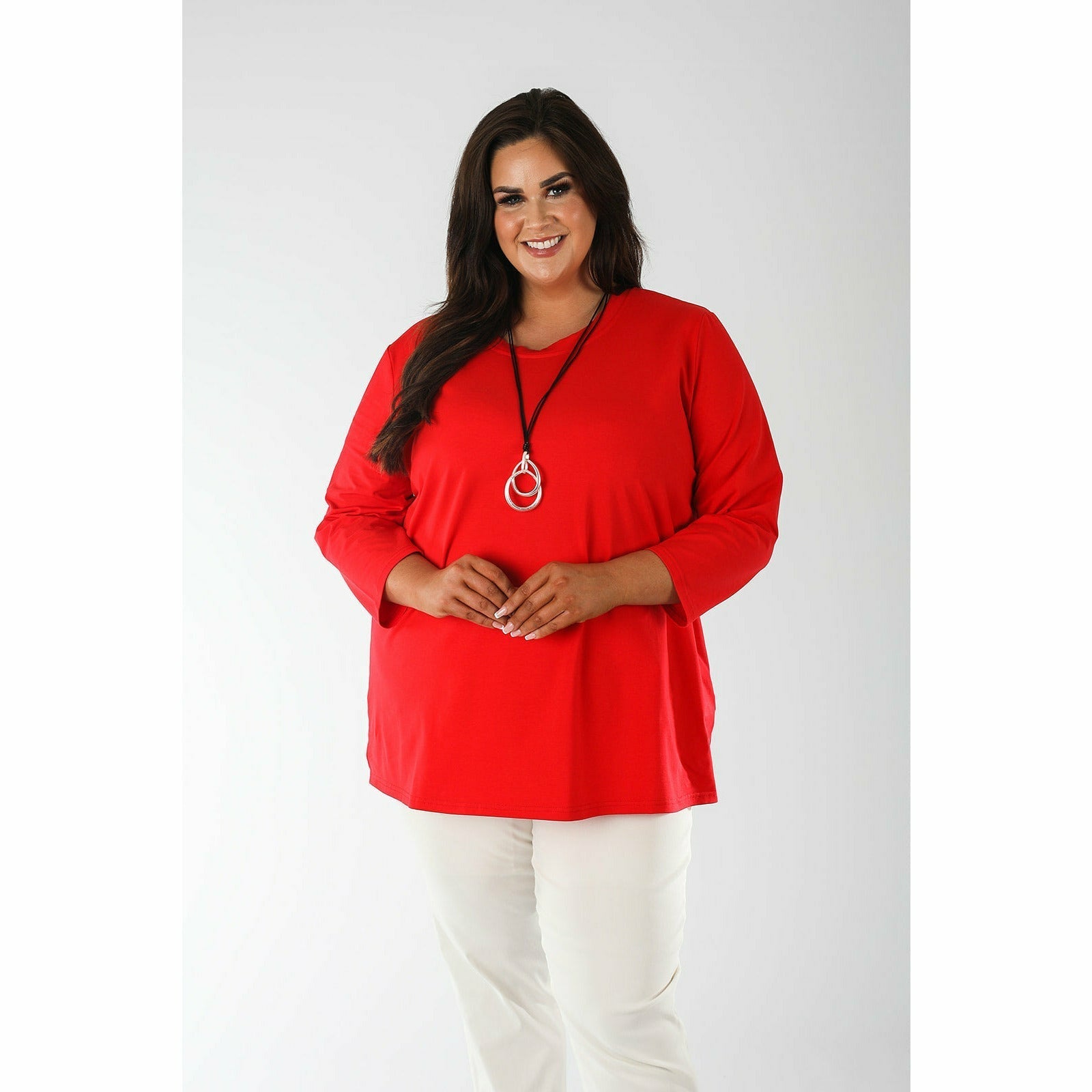 Mellomi Nicola Reversible Top in Red - Wardrobe Plus