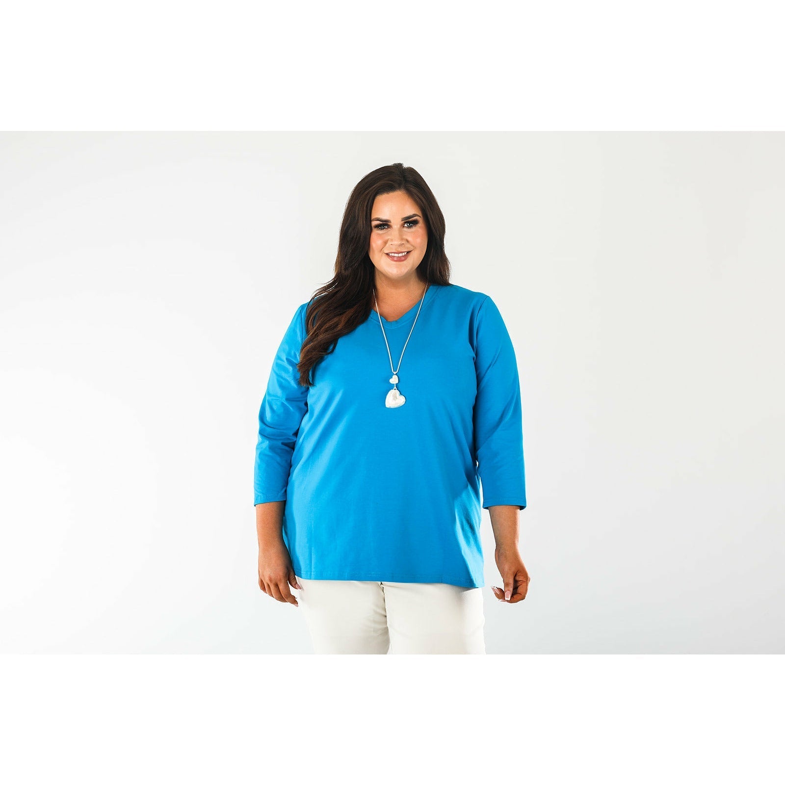 Mellomi Nicola Reversible Top in Turquoise - Wardrobe Plus