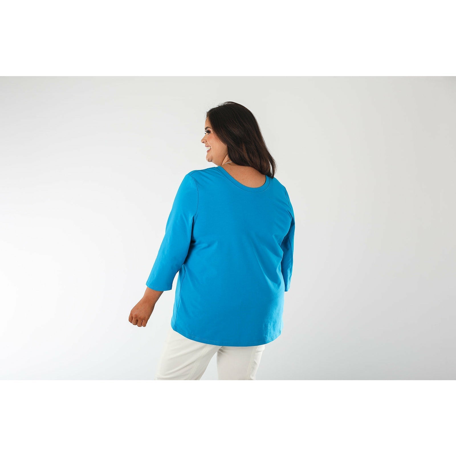 Mellomi Nicola Reversible Top in Turquoise - Wardrobe Plus